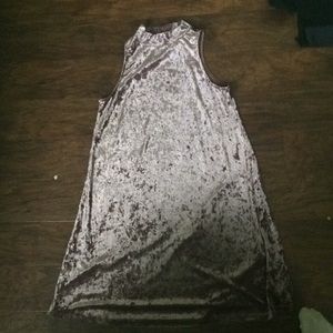 Purplish velvet dress